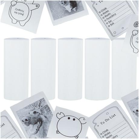 Pricenet  Thermopapierrollen für Minidrucker 5,7cmx4,5m 5 Stück 