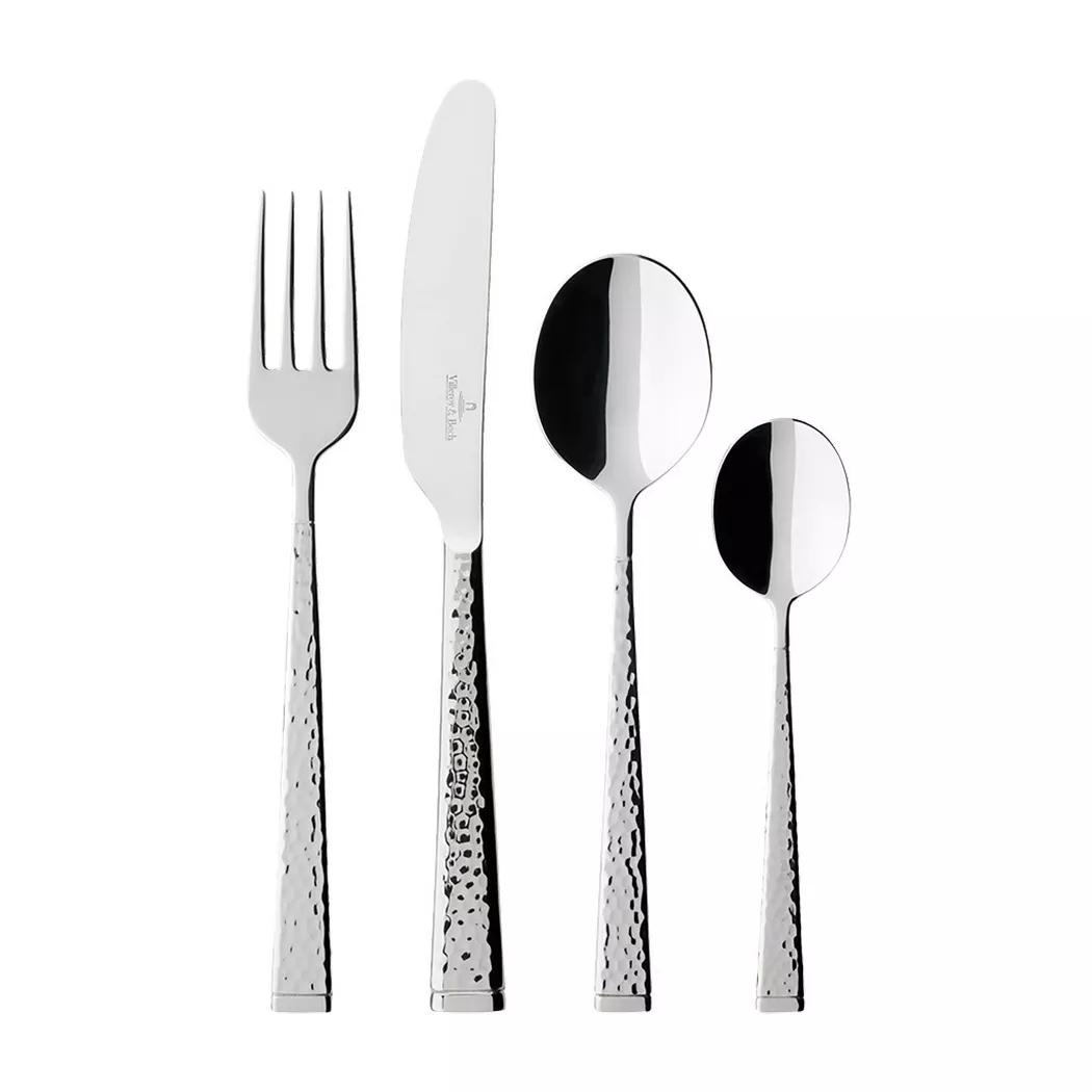 Villeroy & Boch Besteck-Set "Tafelbesteck Blacksmith 24er Set silber"