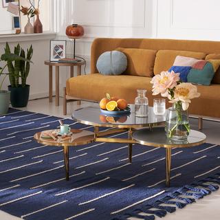 La Redoute Intérieurs Couchtisch Ruben mit 3 Platten aus gehärtetem Glas  