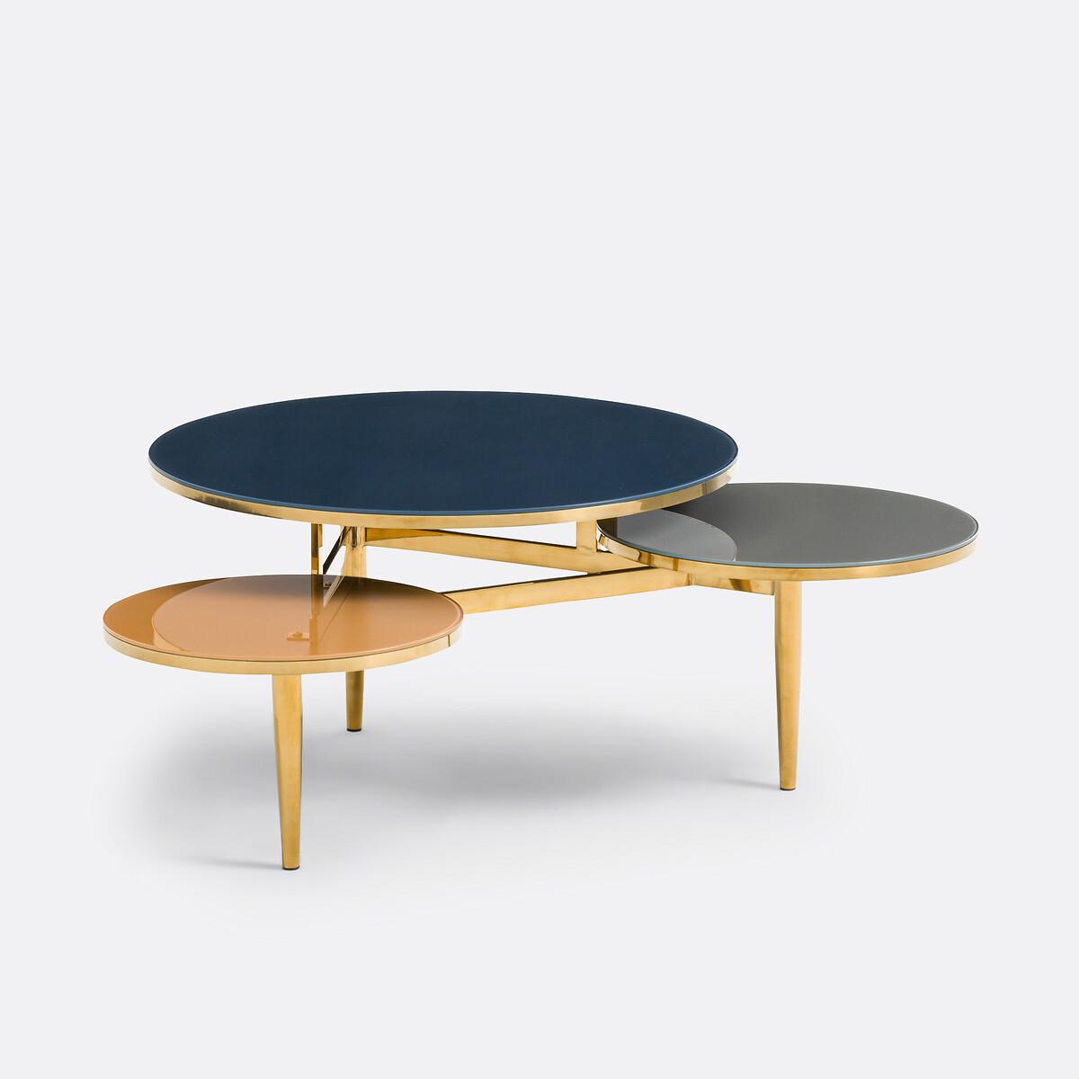 La Redoute Intérieurs Couchtisch Ruben mit 3 Platten aus gehärtetem Glas  