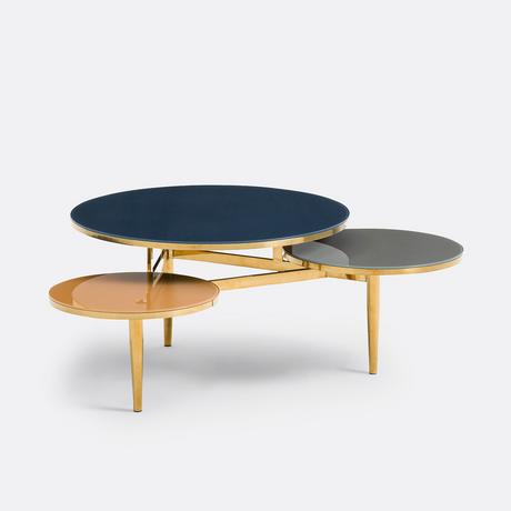 La Redoute Intérieurs Couchtisch Ruben mit 3 Platten aus gehärtetem Glas  