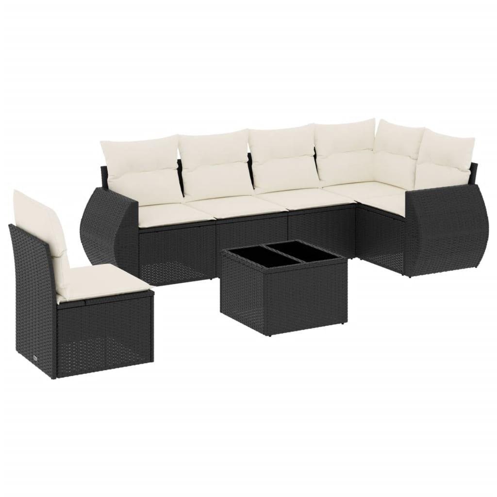 VidaXL set divano da giardino Polirattan  