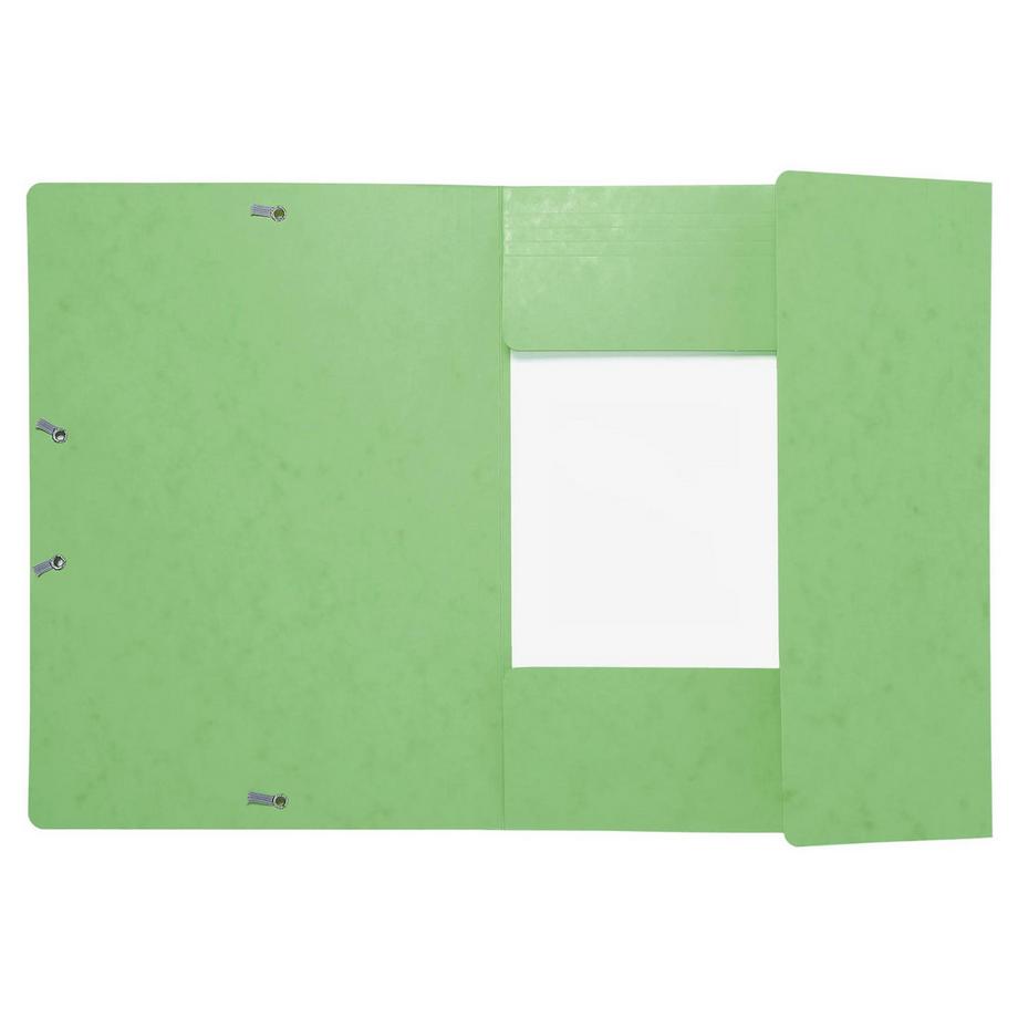 Exacompta Sammelmappe mit Gummizug und 3 Klappen, Colorspan-Karton 425g, für DIN A4, Maxi Capacity - x 25  