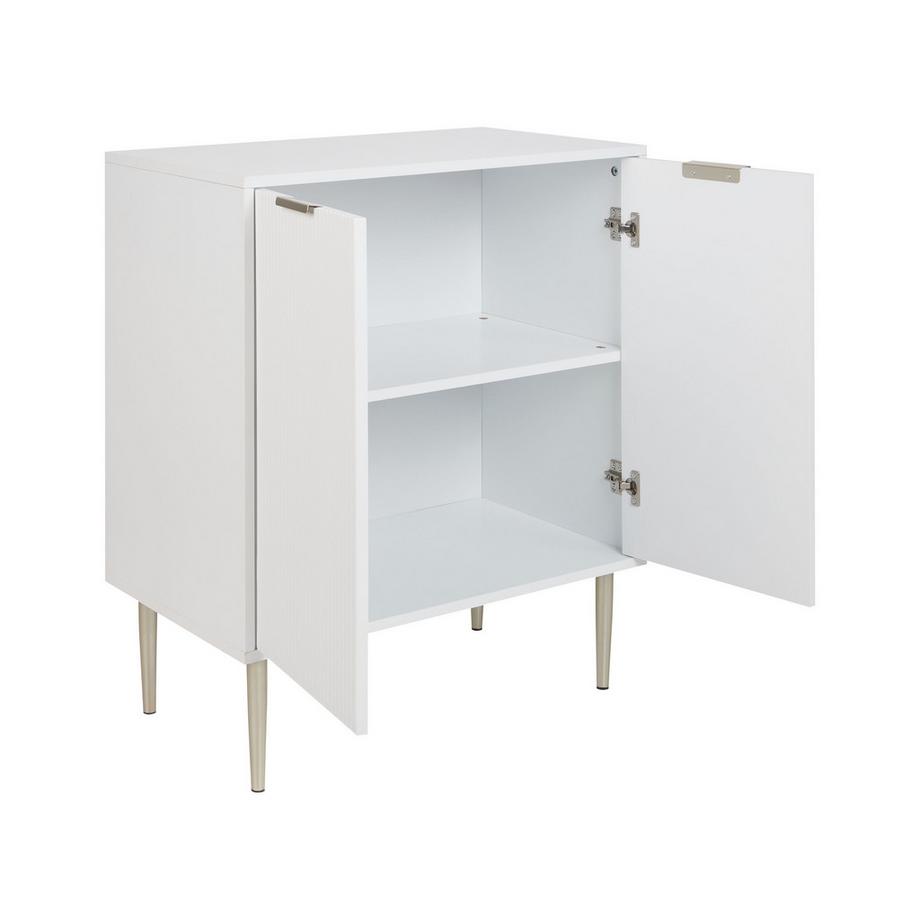 Beliani Schrank aus MDF-Platte Skandinavisch SOHO  