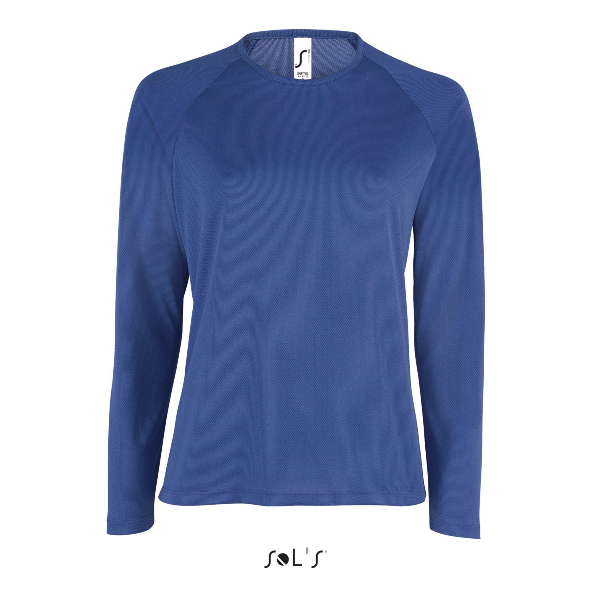 Image of -t-shirt Sporty Lsl Damen Königsblau XS
