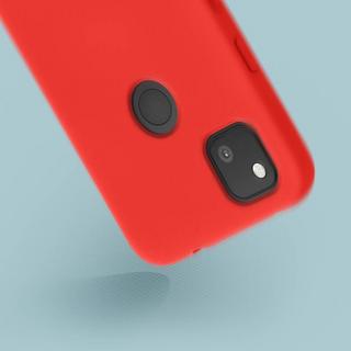 Avizar  Coque Google Pixel 4A Soft Touch Rouge 