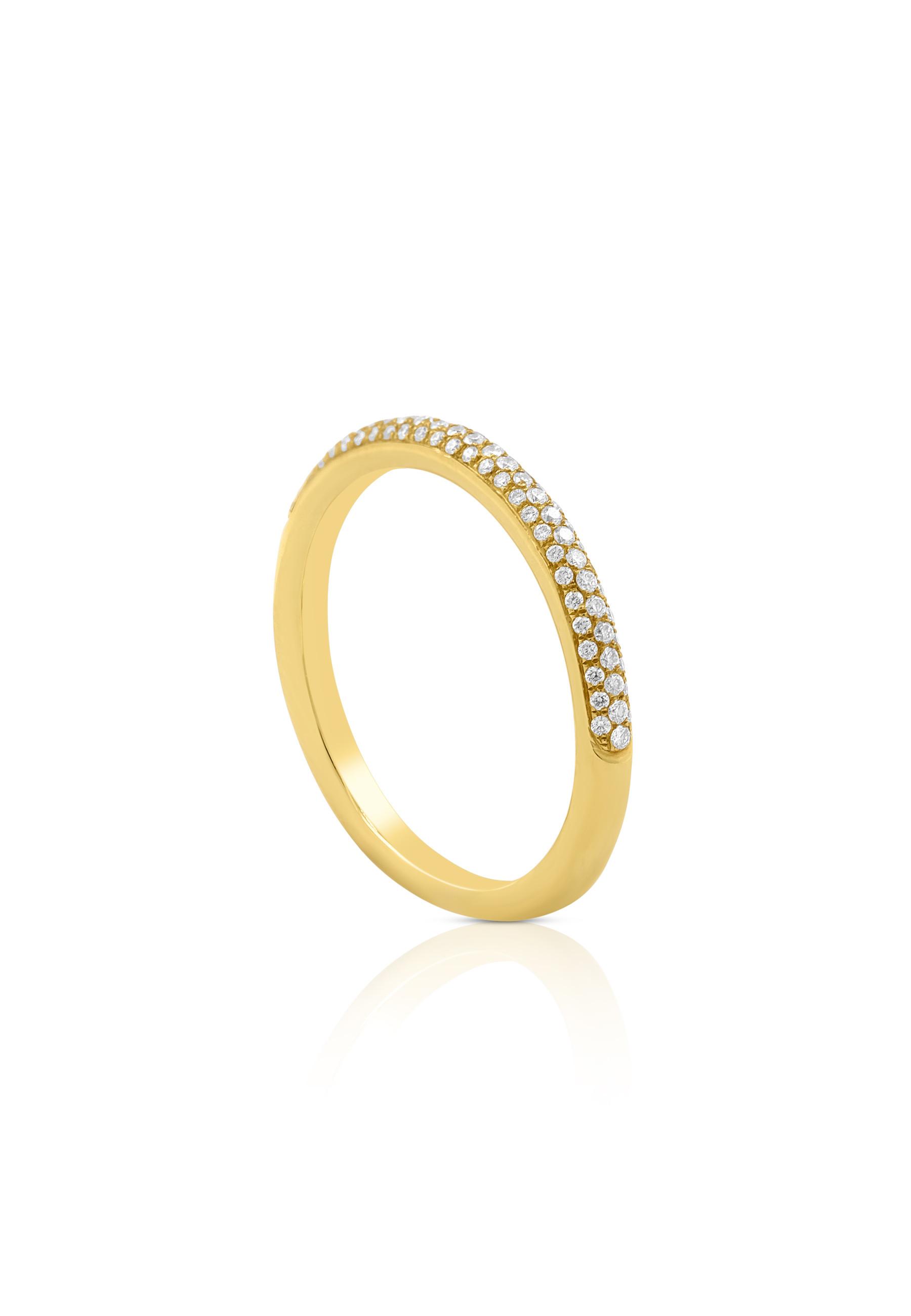 MUAU Schmuck  Bague diamant 0,25ct. or jaune 750 