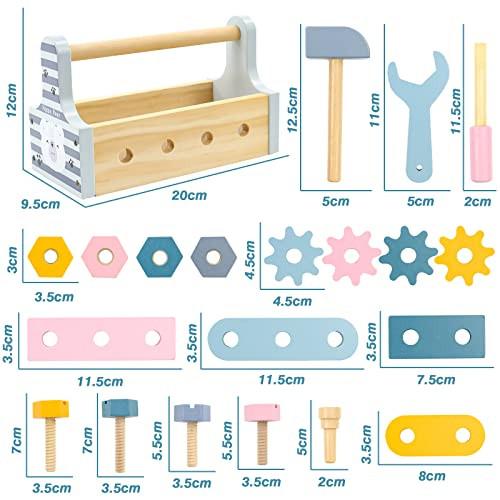 Activity-board  Werkzeugkasten Kinderspielzeug ab 2 3 4 Jahren Holzspielzeug Kinderspielzeug Werkzeugkasten 