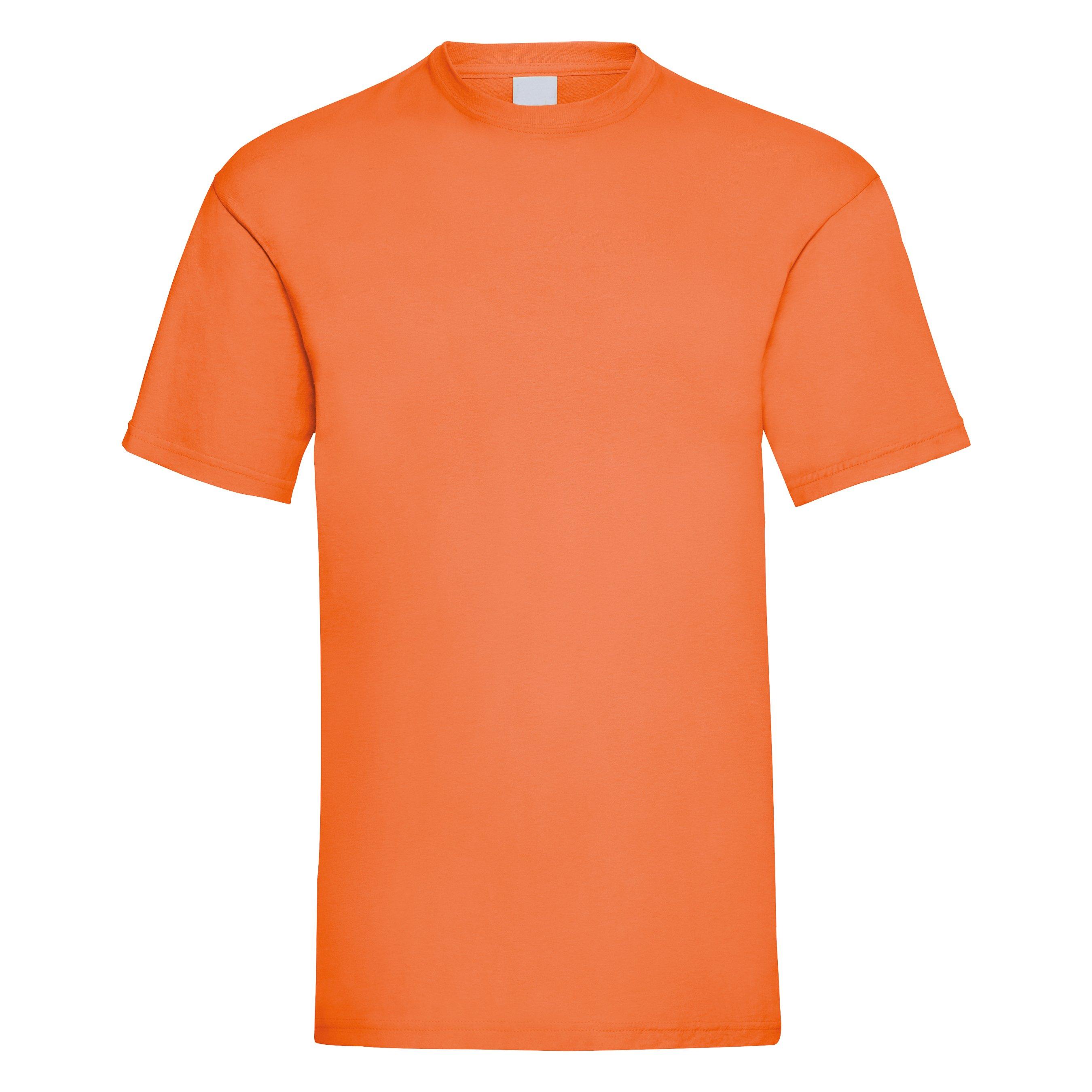 Image of Value Kurzarm Freizeit Tshirt Herren Orange M