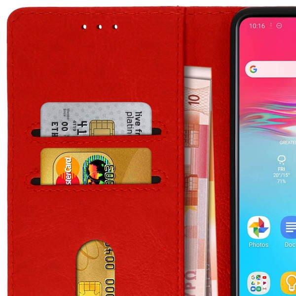 Avizar  Étui Folio Galaxy A71 Rouge 