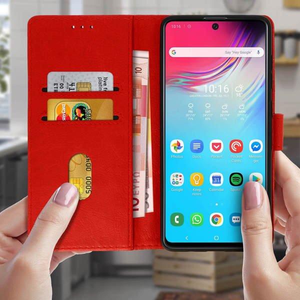 Avizar  Étui Folio Galaxy A71 Rouge 