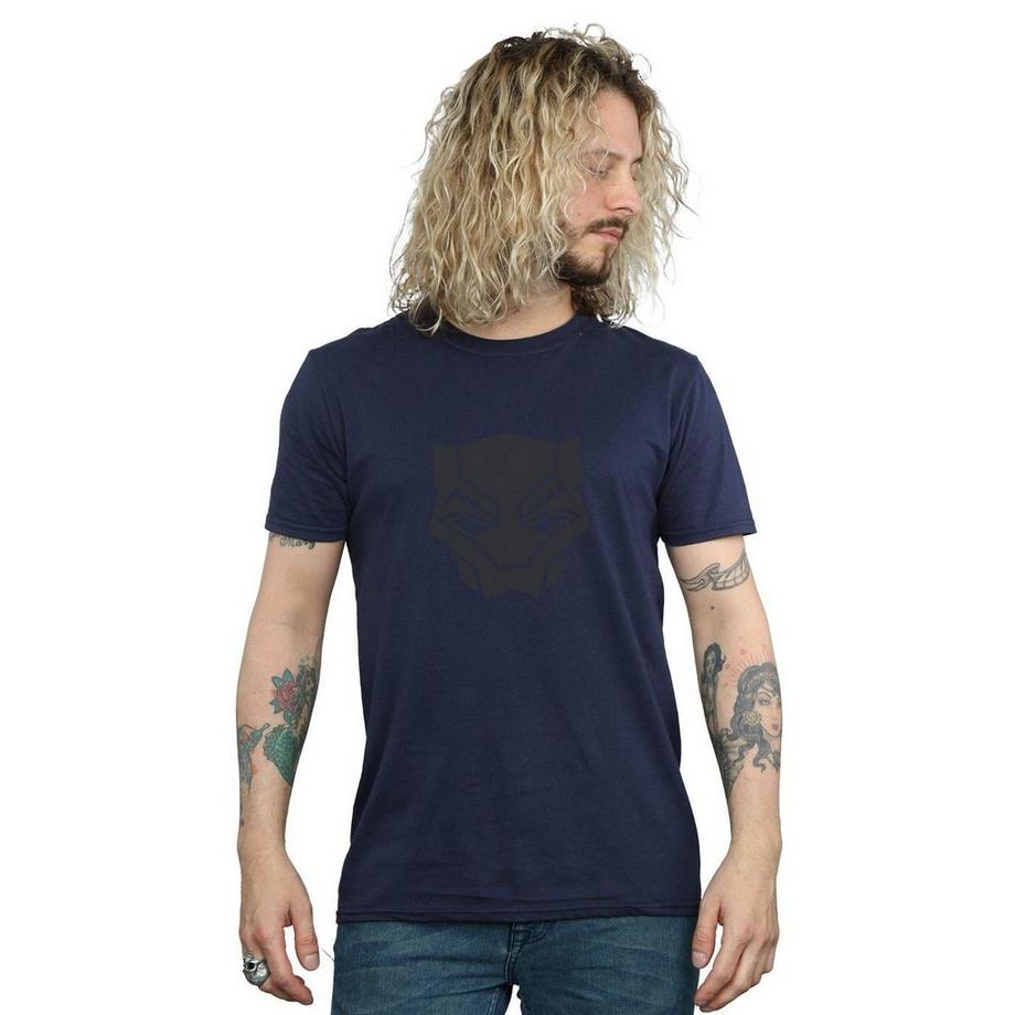 MARVEL Black On Black Grafikdruck T-Shirt  