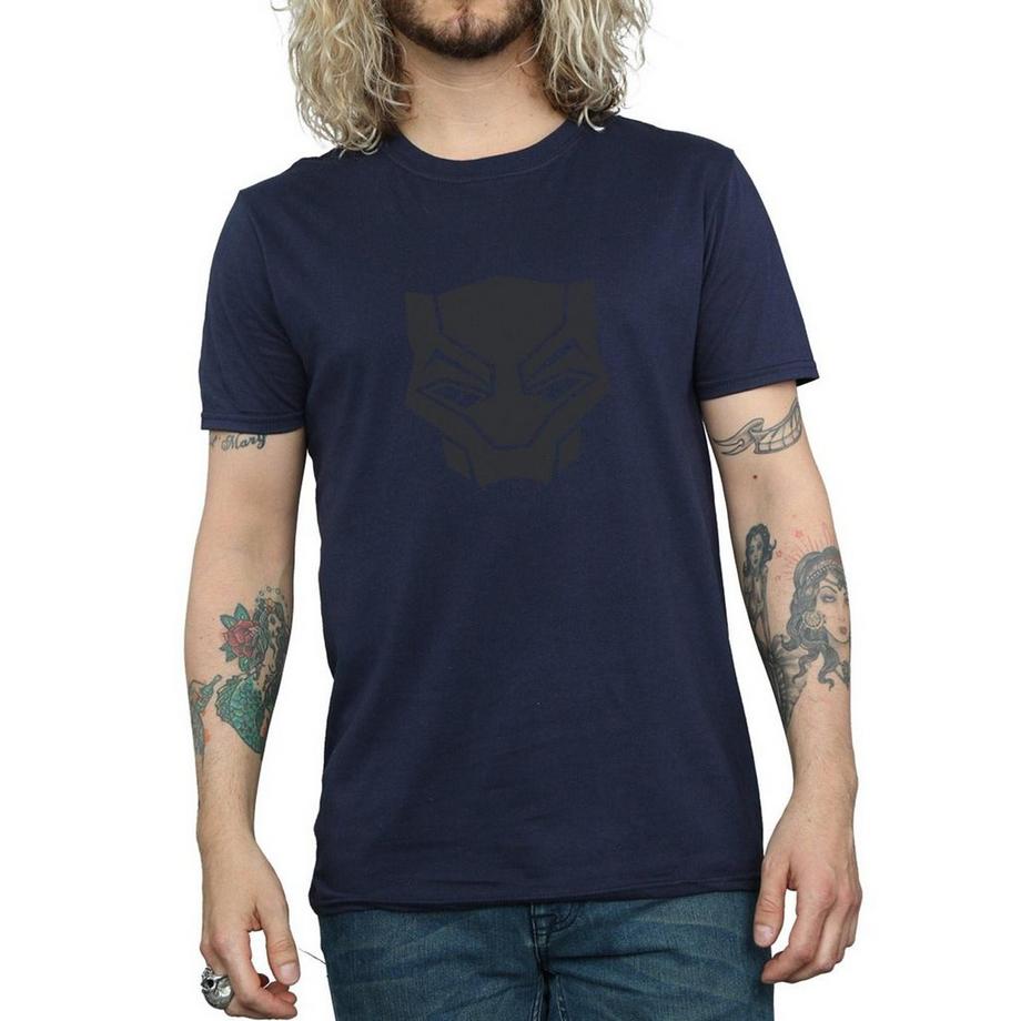 MARVEL Black On Black Grafikdruck T-Shirt  