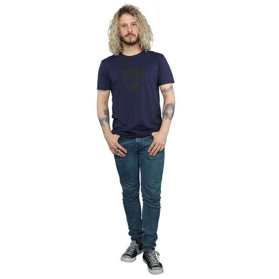MARVEL Black On Black Grafikdruck T-Shirt  