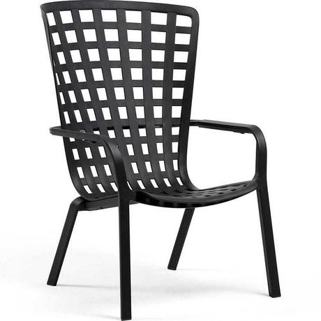 NARDI outdoor Fauteuil de jardin réglable Folio réglable anthracite  