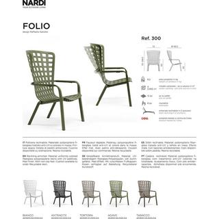 NARDI outdoor Poltrona da giardino regolabile Folio regolabile antracite  