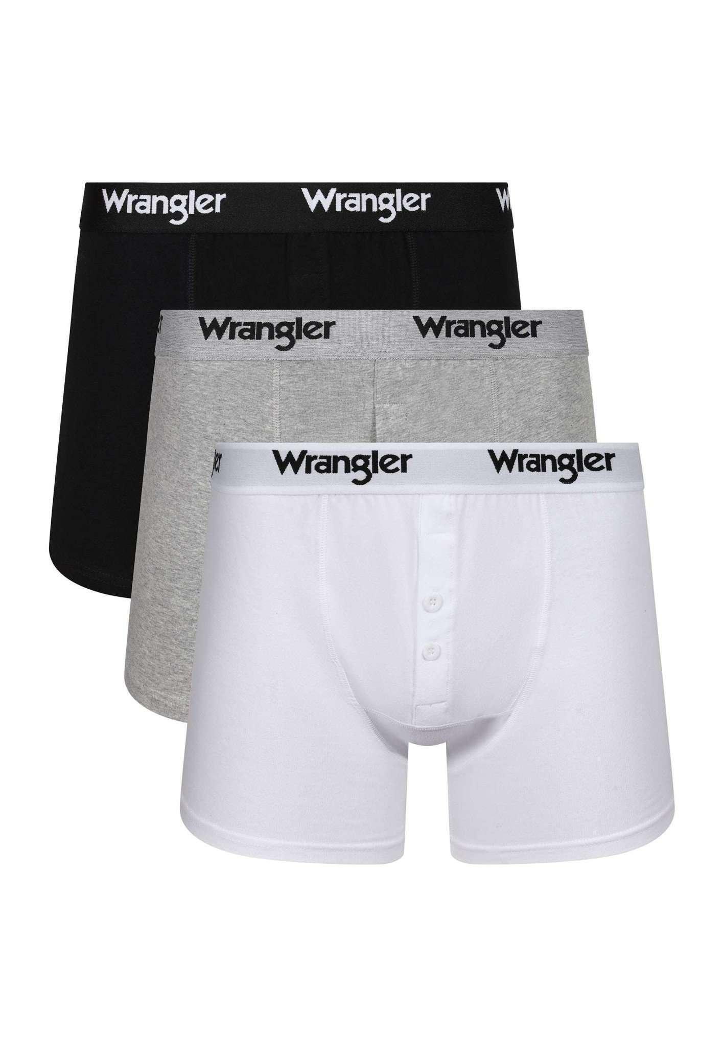 Wrangler  Panties 3 Pack Button Fly Trunks Tait 