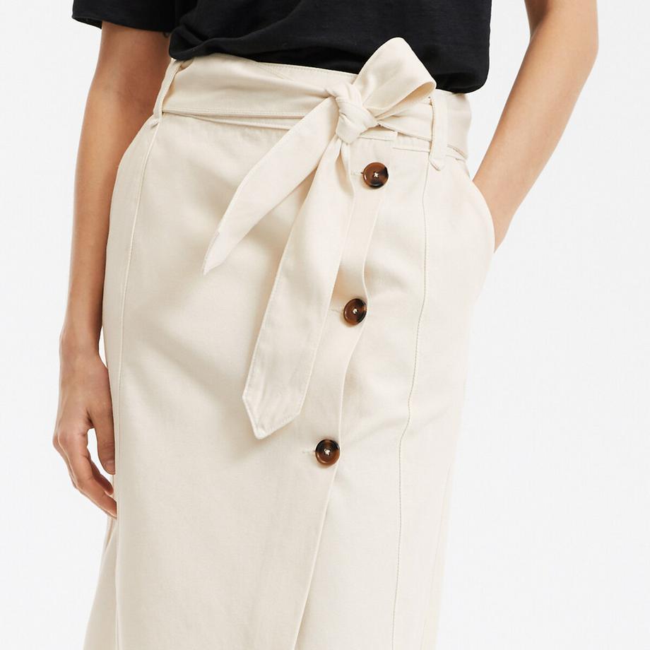 La Redoute Collections Gonna midi effetto avvolgente Twill Cotone  