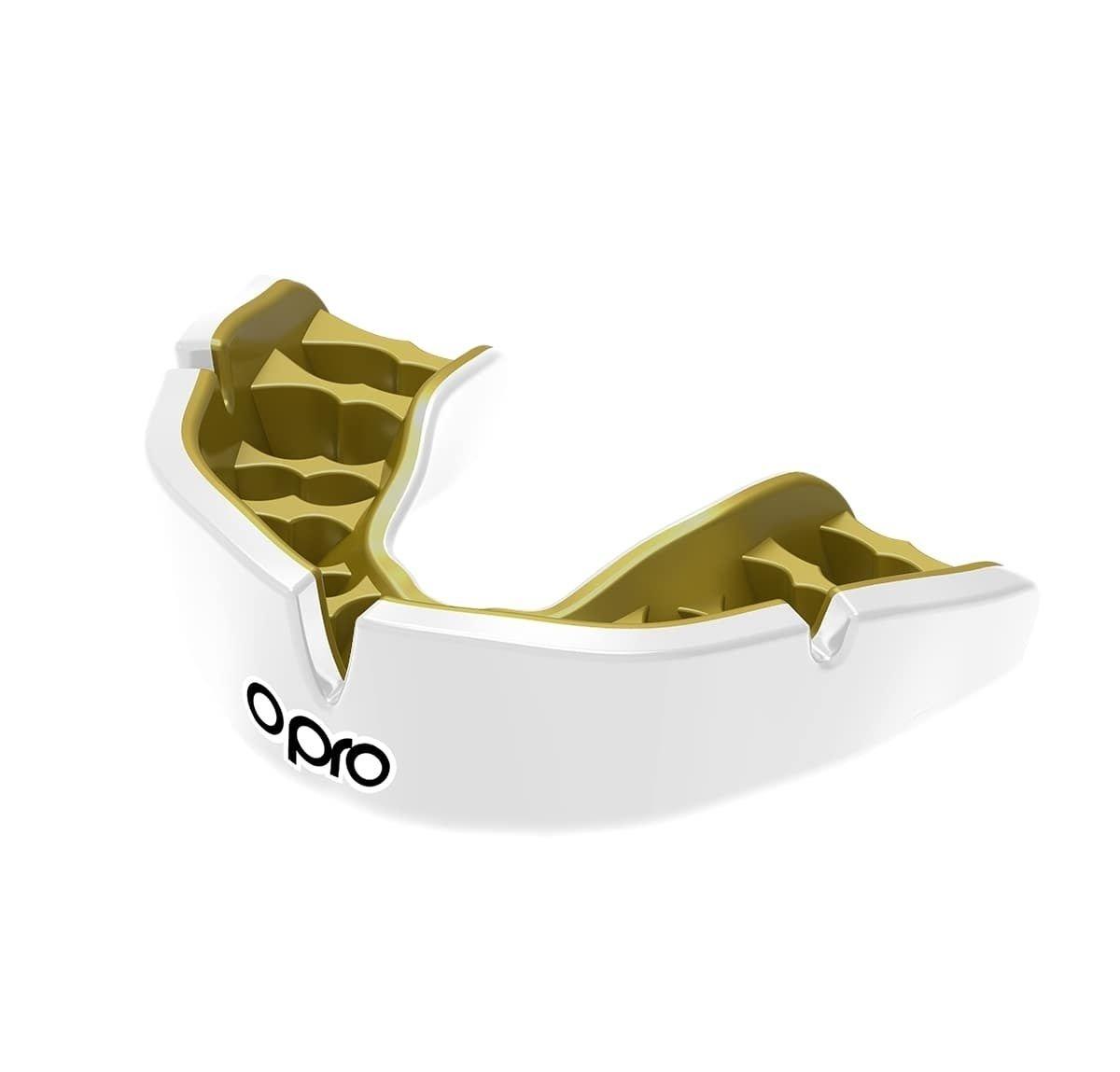 Image of Opro Instant Custom Single Colour - White/gold Unisex Weiss ONE SIZE