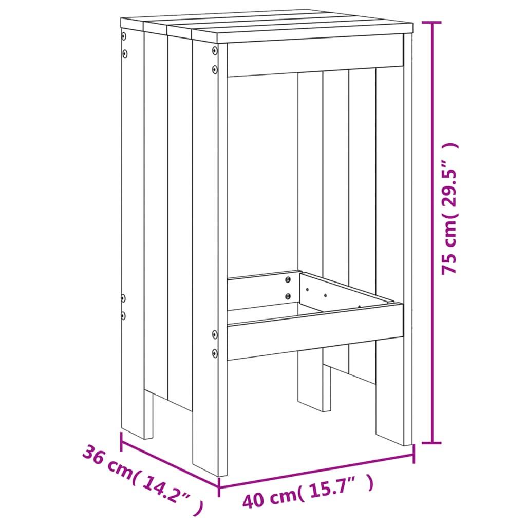 VidaXL sgabello da bar Legno di douglas  