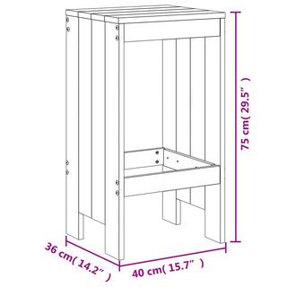 VidaXL Barhocker douglasienholz  