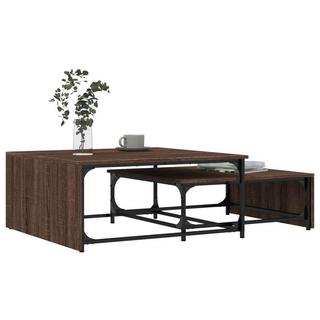 VidaXL Table basse gigogne métal  