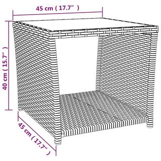 VidaXL tavolino Polirattan  