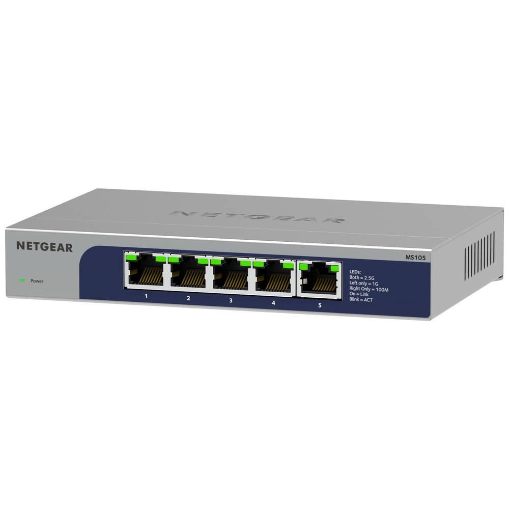NETGEAR  MS105 5-Port Multi-Gigabit 2.5G Ethernet Unmanaged Switch 