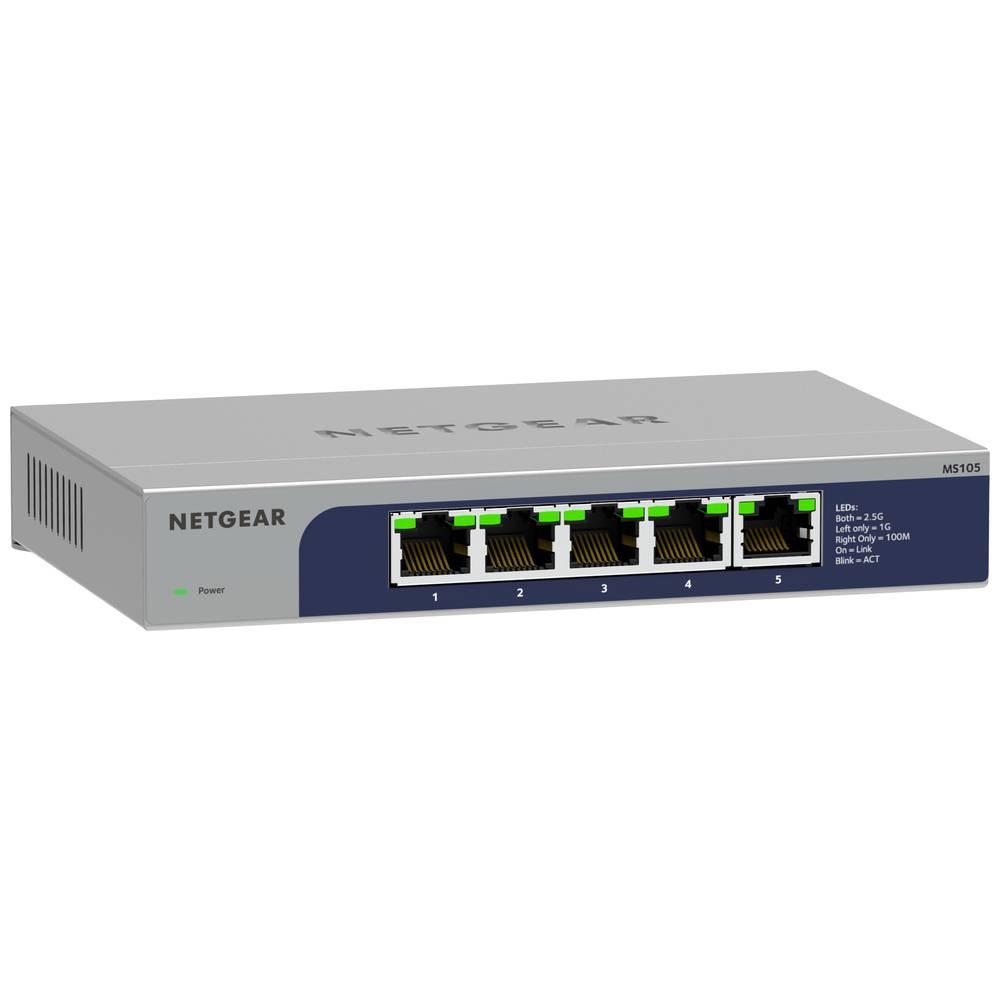 NETGEAR  MS105 5-Port Multi-Gigabit 2.5G Ethernet Unmanaged Switch 