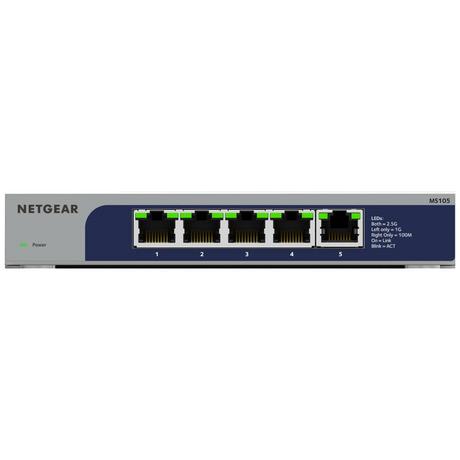 NETGEAR  MS105 5-Port Multi-Gigabit 2.5G Ethernet Unmanaged Switch 