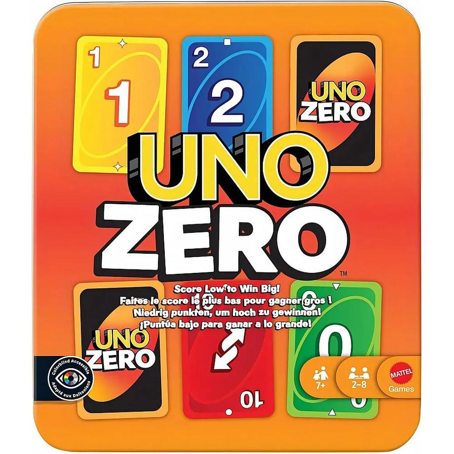 UNO Zero Kartenspiel in Aufbewahrungsdose zum Mitnehmen