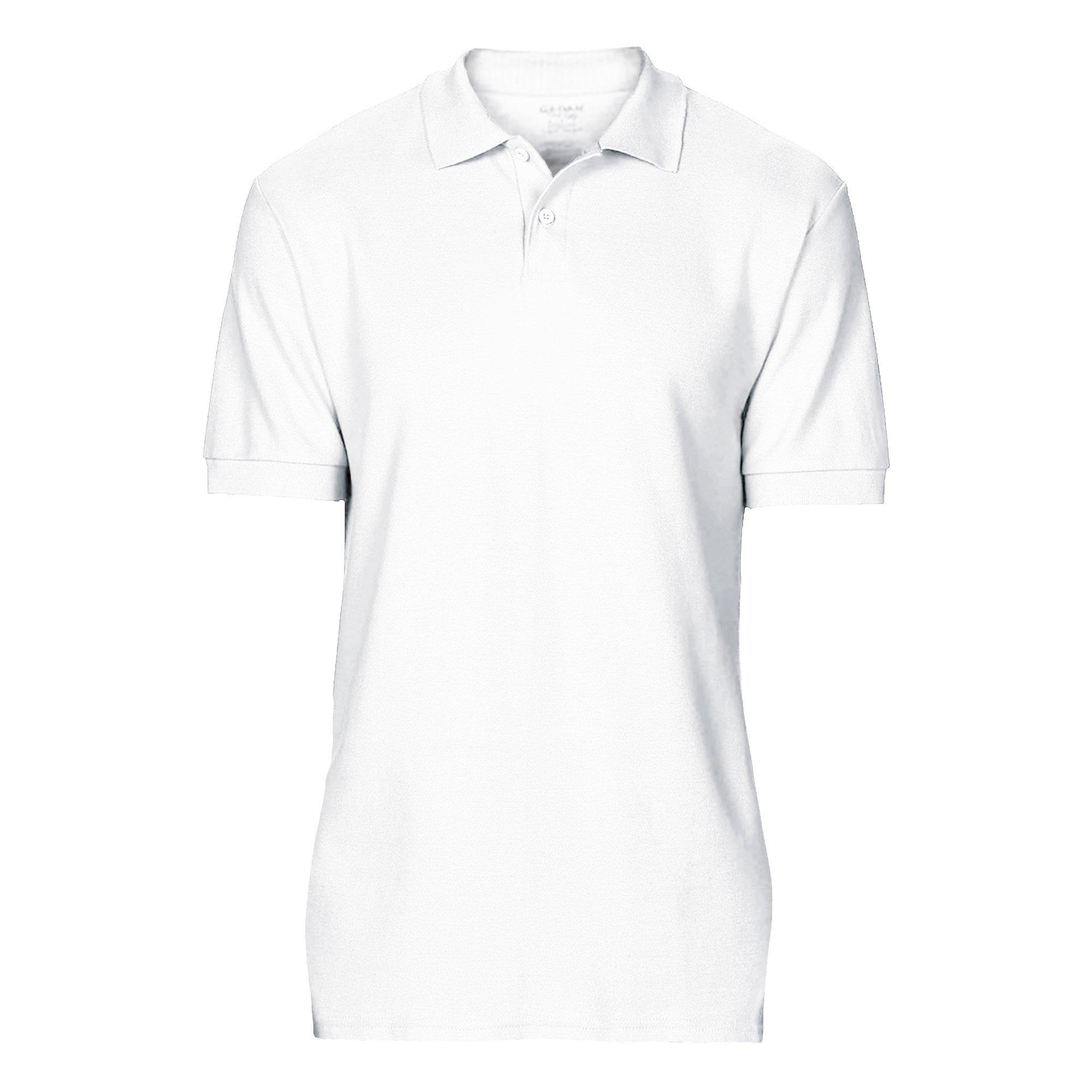 Image of Softsyle Kurzarm Doppel Pique Polo Shirt Herren Weiss 3XL