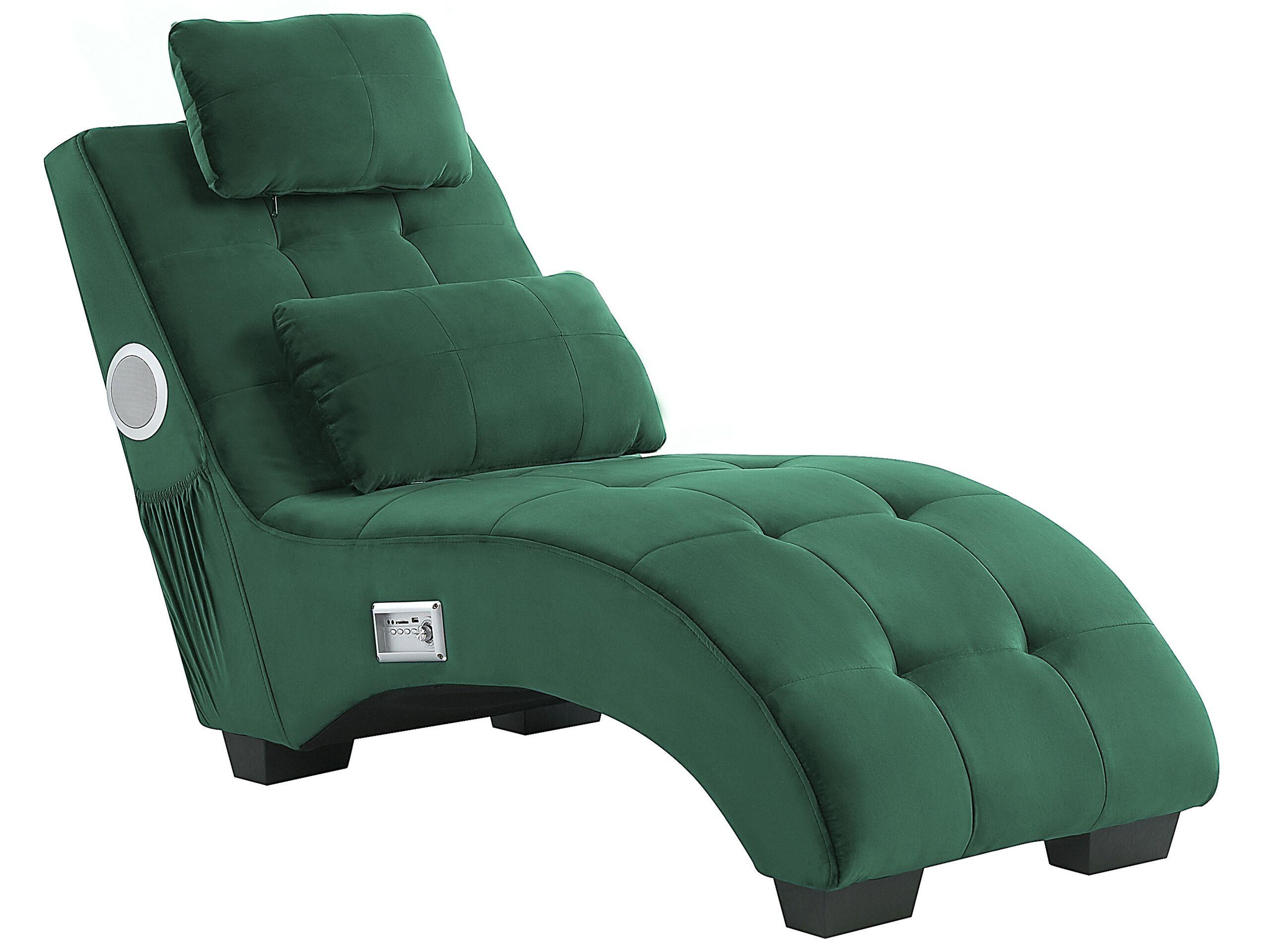 Beliani Chaise longue en Velours Moderne SIMORRE  