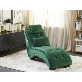 Beliani Chaise longue en Velours Moderne SIMORRE  