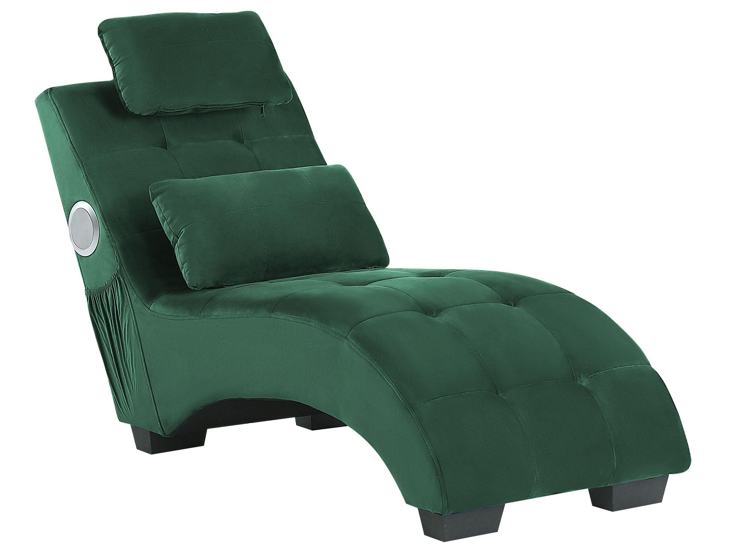 Beliani Chaise longue en Velours Moderne SIMORRE  