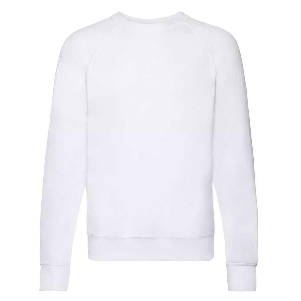Fruit of the Loom - Sweatshirt Raglanärmel, für Herren, Weiss, Größe L