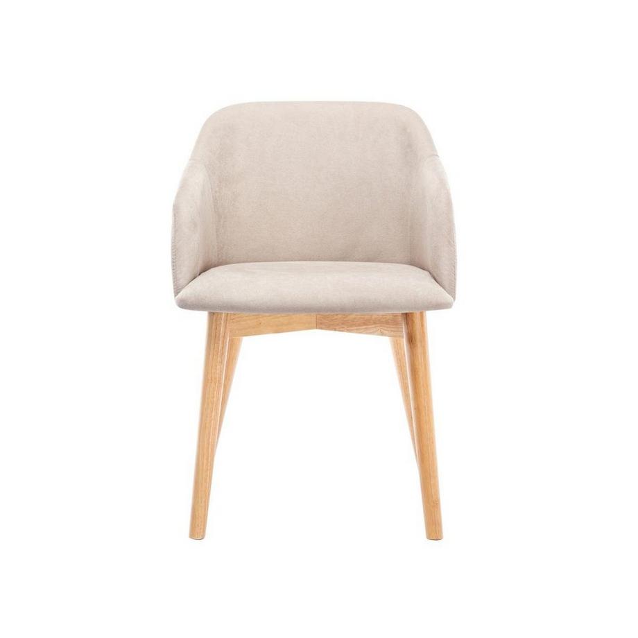 Vente-unique Sedia Tessuto e Hevea Lotto di 6 JELISA  