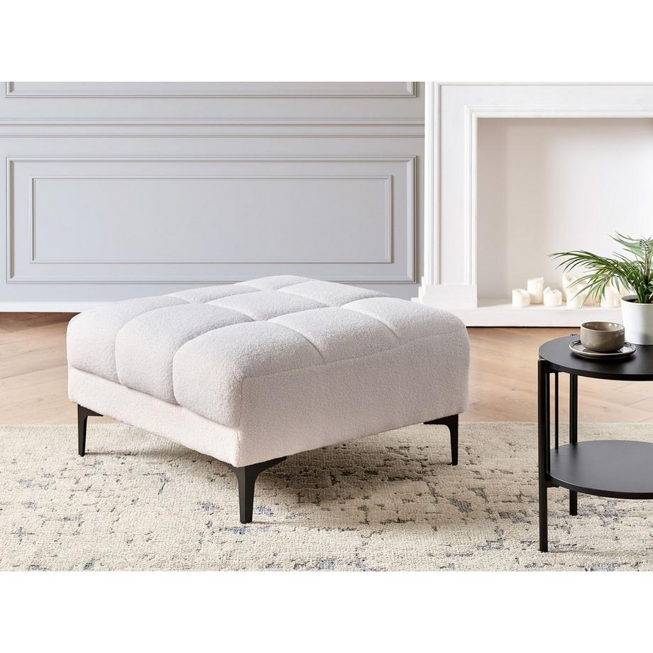 Beliani Ottoman en Bouclé Moderne ALNES  