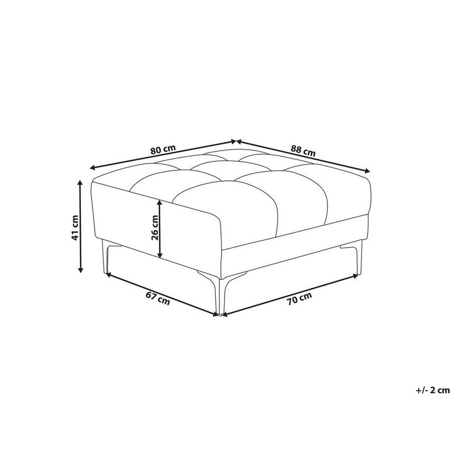 Beliani Ottoman en Bouclé Moderne ALNES  