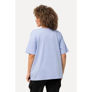 Ulla Popken  T-shirt oversized à décolleté rond, manches courtes 