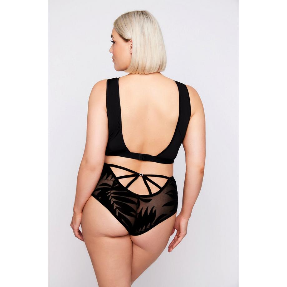 Ulla Popken Wild Leaves Imprimé Velours Culotte  