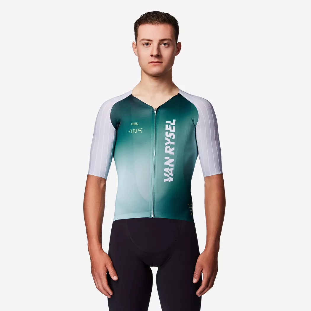 VAN RYSEL - Aero-Rennradtrikot RCR-F, XL, Grün