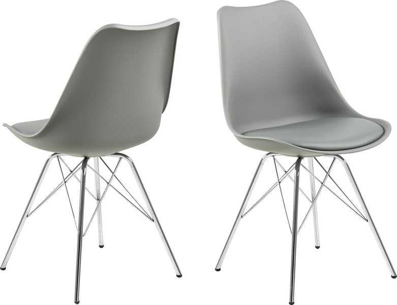 Image of Esszimmerstuhl Giada Retro Grau Esszimmerstuhl Giada Retro Grau