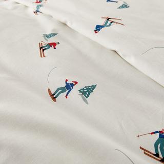 La Redoute Intérieurs Set Copripiumino Stampa Sci 30% Cotone Riciclato  