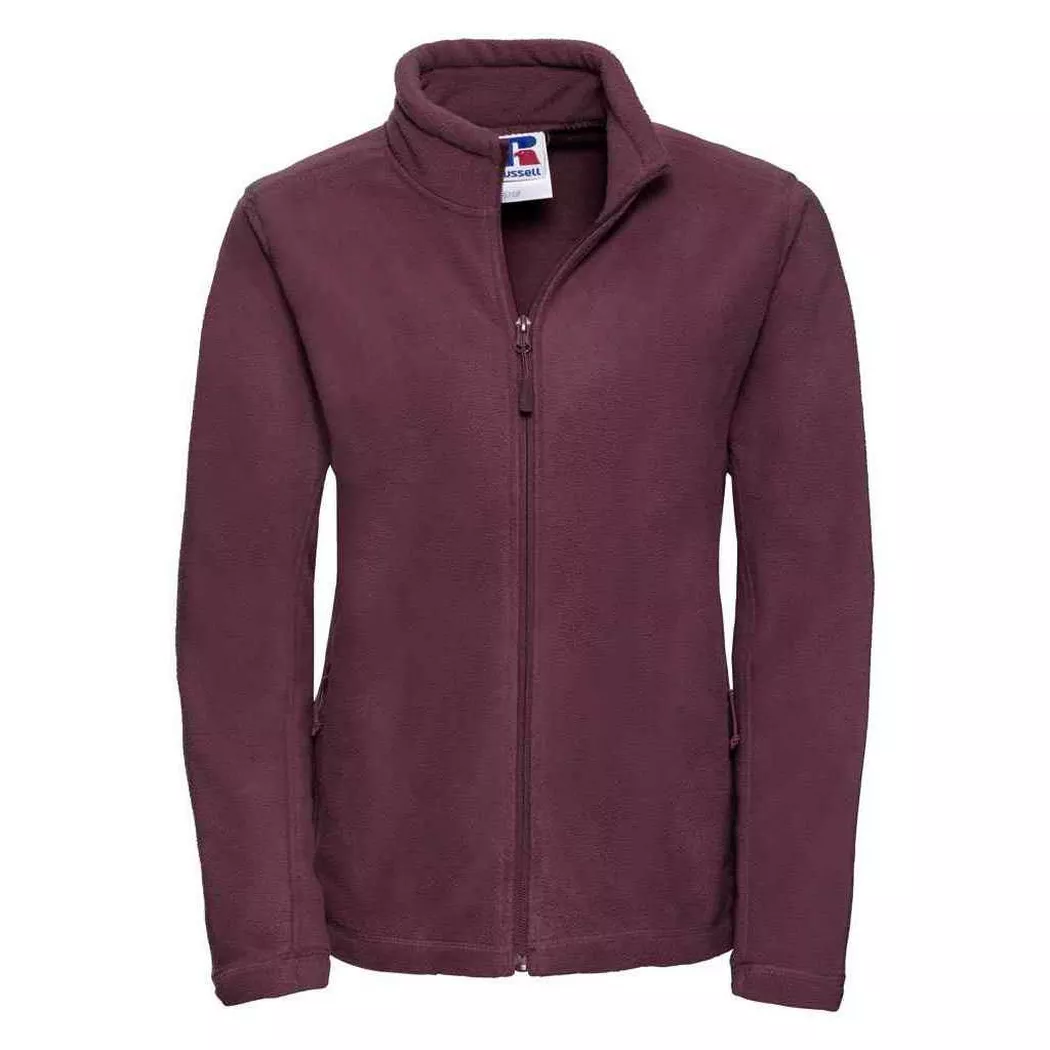 Russell - Fleecejacke Außen, für Damen, Weinrot, Größe XXL