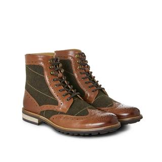 Joe Browns  Brogue-Stiefel aus Tweed-Leder 