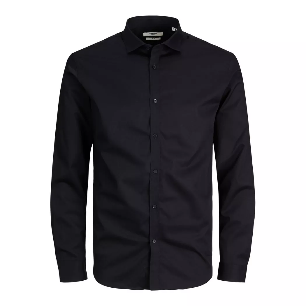 Jack & Jones - Langarmshirt in Übergröße  Cardiff, für Herren, Schwarz, Größe 3XL