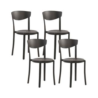 Beliani Set di 4 sedie da giardino en Materiale sintetico Scandinavo VIESTE  