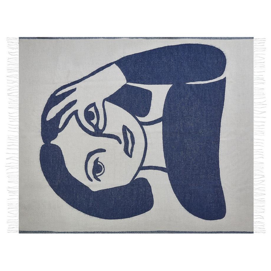 Beliani HALEDE Boho Couverture Acrylique  