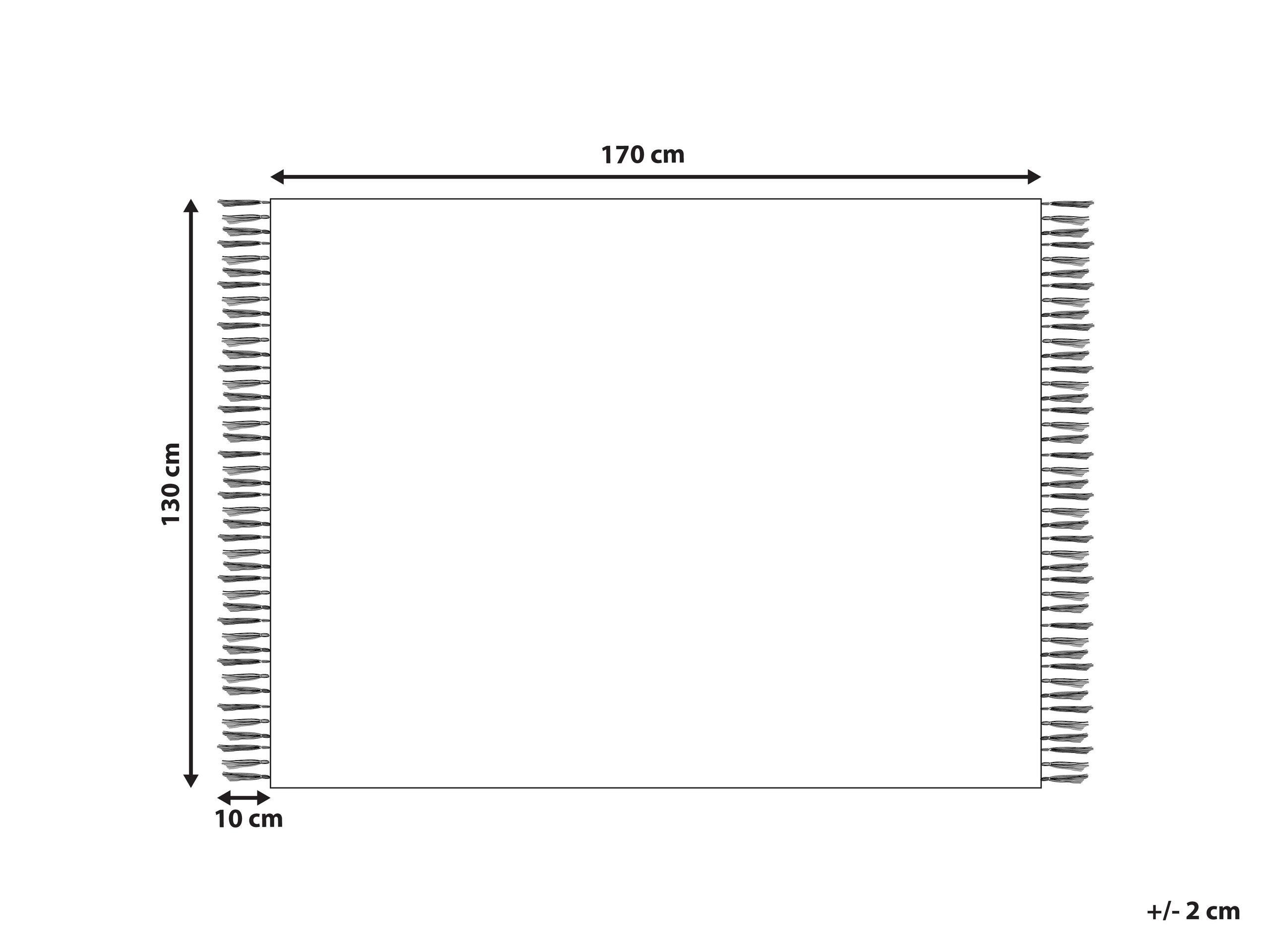 Beliani Kuscheldecke aus Polyester Modern HALEDE  